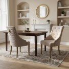 Mallorca stol – Beige velour & Gull rustfritt stål - Løvehode bak thumbnail