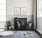 Hundehus/skjenk - L 96 - Sort & gull thumbnail