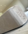 BAX SOFA - Khaki velour & Sort ben thumbnail