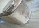 BAX SOFA - Khaki velour & Sort ben thumbnail