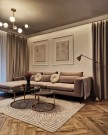 Oslo sofabord -2 stk Ø 80 og 60 cm - Sort stein & Gull rustfritt stål understell thumbnail