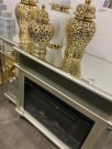 Adona tv bord /Skjenk - 175 cm- M fjernkontroll-Champagnefarget thumbnail