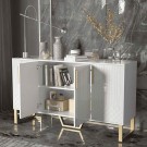 Miami skjenk - Hvit & Gull - 150 cm thumbnail