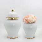 Glamour Urne/Vase- Beige & gull -H 38 cm thumbnail