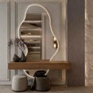 Marcella speil og skuff i brun treverk thumbnail