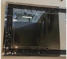 Clarita speil - Sort krystall - 120*80 cm thumbnail