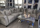 Ellington sofabord - L 130 - Ekte grå marmor plate & sølv understell thumbnail