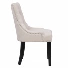 Luna spisestol - Beige linen thumbnail