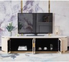 Florence tv bord - Beige & Gull  thumbnail