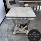 Ellington sidebord - L 60 cm- Hvit stein plate & sølv understell thumbnail