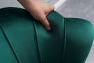 Paris loungestol i grønn italiensk fløyel & Gull rustfritt ben thumbnail