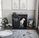 Hundehus/skjenk - L 96 - Sort & gull thumbnail