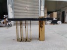 Oxford konsollbord - Sort og gull rustfritt stål - L 140 cm thumbnail
