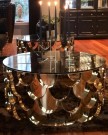 California sofabord m klart sort glass & Gull rustfritt stål thumbnail