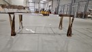 Roma spisebord - Hvit steinplate & Rosagull rustfritt stål understell  thumbnail