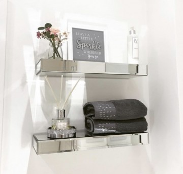 Royal vegghylle i speil 90cm