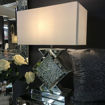 Amazonia bordlampe i speil uten skjerm- H-68
