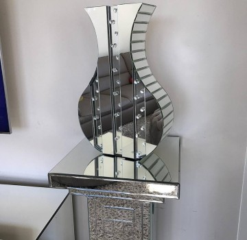 San Marino vase i speilglass H55