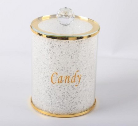 Crystalline candy krukke- Gull - H 18 cm