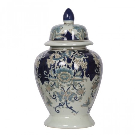 Glamour Urne/Vase large - H 46 cm blå