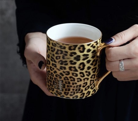 Leopard kaffe/te krus- 400 ML