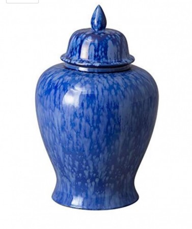 Glamour Urne/Vase large - H 46 cm kongeblå
