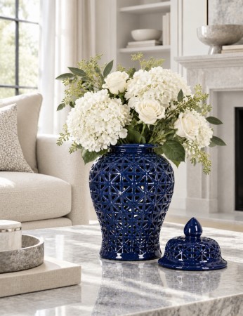  Venice vase/urne - Marineblå - M