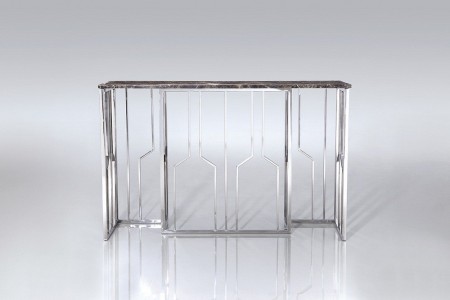 Amesville konsollbord i brun marmor